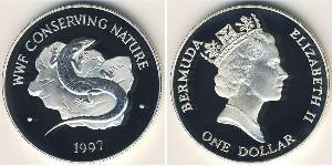 1 Dollaro Bermuda Argento Elisabetta II (1926-2022)