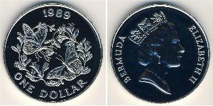 1 Dollaro Bermuda Argento Elisabetta II (1926-2022)