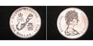 1 Dollaro Bermuda Argento Elisabetta II (1926-2022)