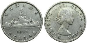 1 Dollaro Canada Argento Elisabetta II (1926-2022)