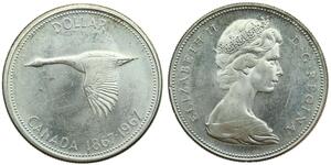 1 Dollaro Canada Argento Elisabetta II (1926-2022)