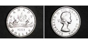 1 Dollaro Canada Argento Elisabetta II (1926-2022)