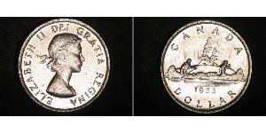 1 Dollaro Canada Argento Elisabetta II (1926-2022)