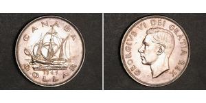 1 Dollaro Canada Argento Giorgio VI (1895-1952)