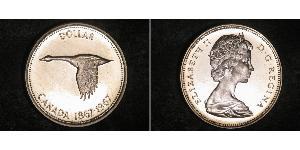 1 Dollaro Canada Argento Elisabetta II (1926-2022)