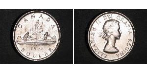 1 Dollaro Canada Argento Elisabetta II (1926-2022)