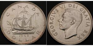 1 Dollaro Canada Argento Giorgio VI (1895-1952)
