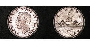 1 Dollaro Canada Argento Giorgio VI (1895-1952)