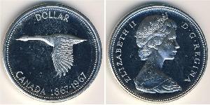 1 Dollaro Canada Argento Elisabetta II (1926-2022)