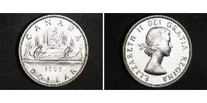 1 Dollaro Canada Argento Elisabetta II (1926-2022)