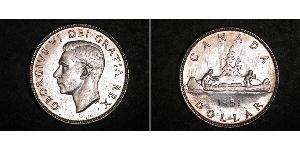 1 Dollaro Canada Argento Giorgio VI (1895-1952)