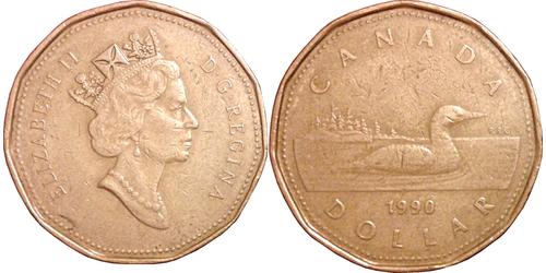 1 Dollaro Canada Bronzo Elisabetta II (1926-2022)
