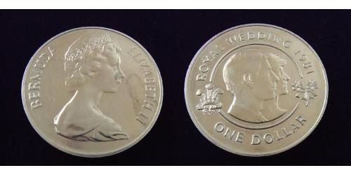1 Dollaro Bermuda Rame/Nichel Elisabetta II (1926-2022)