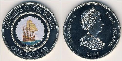 1 Dollaro Cook Islands (1965 - ) Rame/Nichel Elisabetta II (1926-2022)