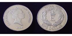 1 Dollaro Nuova Zelanda Rame/Nichel Elisabetta II (1926-2022)