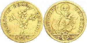 1 Doppia Stato Pontificio (752-1870) Oro Papa Pio VI ( 1717-1799)
