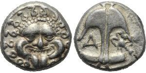 1 Drachm Apollonia (Albania) Argento 