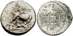 1 Drachm Durazzo(Іллірія) Argento 