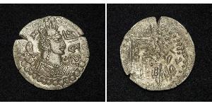 1 Drachm Hephthaliten (440 - 560) Billon Silber 