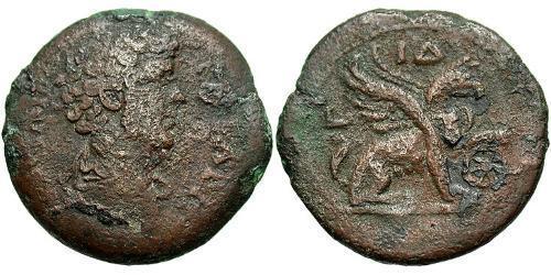 1 Drachm Roman Empire (27BC-395) Bronze Marcus Aurelius (121-180)