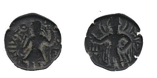 1 Drachm Empire kouchan (60-375) Cuivre Kanishka I (?-151)