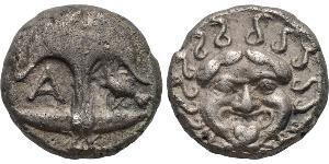 1 Drachm Apollonia (Albanien) Silber 