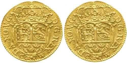 1 Ducat Denmark-Norway (1536-1814) Gold Christian V of Denmark (1646 -1699)