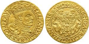 1 Ducat Gdansk  (1454-1793) Gold Stephen Báthory (1533-1586)