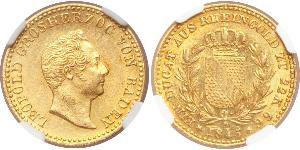 1 Ducat Grand Duchy of Baden (1806-1918) Gold Leopold, Grand Duke of Baden (1790 – 1852)