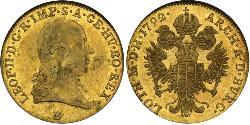 1 Ducat Habsburg Empire (1526-1804) Gold Leopold II, Holy Roman Emperor (1747 - 1792)