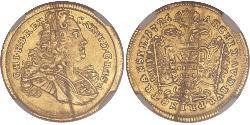 1 Ducat Holy Roman Empire (962-1806) Gold Charles VI, Holy Roman Emperor (1685-1740)
