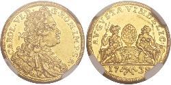 1 Ducat Imperial City of Augsburg (1276 - 1803) Gold Charles VI, Holy Roman Emperor (1685-1740)