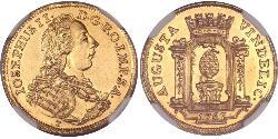 1 Ducat Imperial City of Augsburg (1276 - 1803) Gold Joseph II, Holy Roman Emperor  (1741 - 1790)