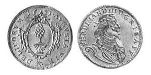 1 Ducat Imperial City of Augsburg (1276 - 1803) Gold Ferdinand III, Holy Roman Emperor (1608-1657)