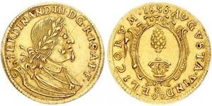1 Ducat Imperial City of Augsburg (1276 - 1803) Gold Ferdinand III, Holy Roman Emperor (1608-1657)