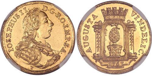 1 Ducat Imperial City of Augsburg (1276 - 1803) Gold Joseph II, Holy Roman Emperor  (1741 - 1790)