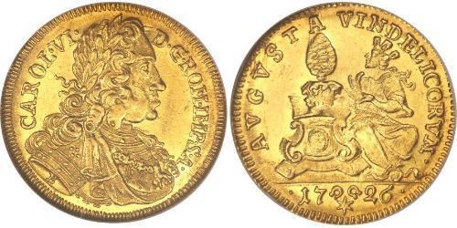 1 Ducat Imperial City of Augsburg (1276 - 1803) Gold Charles VI, Holy Roman Emperor (1685-1740)
