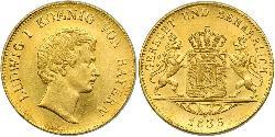 1 Ducat Kingdom of Bavaria (1806 - 1918) Gold Ludwig I of Bavaria (1786 – 1868)