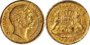 1 Ducat Kingdom of Bavaria (1806 - 1918) Gold Maximilian II of Bavaria (1811 - 1864)