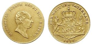 1 Ducat Kingdom of Bavaria (1806 - 1918) Gold 