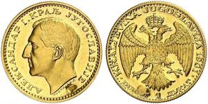 1 Ducat Kingdom of Yugoslavia (1918-1943) Gold Alexander I of Yugoslavia (1888 - 1934)
