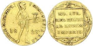 1 Ducat Kingdom of the Netherlands (1815 - ) Gold 