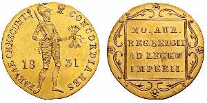 1 Ducat Kingdom of the Netherlands (1815 - ) Gold 