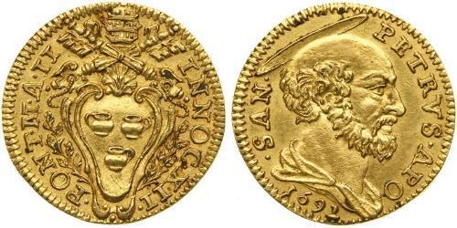 1 Ducat Kirchenstaat (752-1870) Gold Innozenz XII  (1615 -1700)