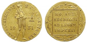 1 Ducat Königreich der Niederlande (1815 - ) Gold 
