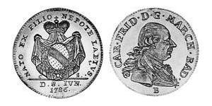 1 Ducat Margrave of Baden-Durlach (1535 - 1771) Gold Charles Frederick, Grand Duke of Baden (1728 – 1811)