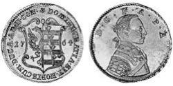 1 Ducat Principality of Anhalt-Zerbst (1544 - 1796) Gold Frederick Augustus, Prince of Anhalt-Zerbst (1734 – 1793)