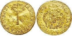 1 Ducat Principality of Transylvania (1571-1711) Gold Franz II. Rákóczi(1676 – 1735)
