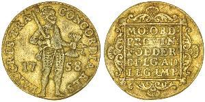 1 Ducat Republik der Sieben Vereinigten Provinzen (1581 - 1795) Gold 