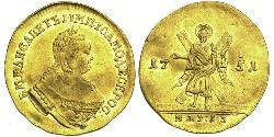 1 Ducat Russisches Reich (1720-1917) Gold Jelisaweta I Petrowna (1709-1762)